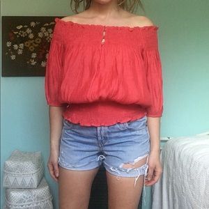 Zara Off the Shoulder Blouse